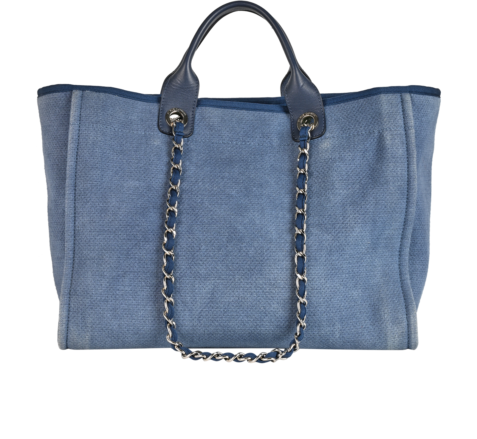 Medium Deauville, &pound;1,600, Handbags, Blue, Canvas, Back view